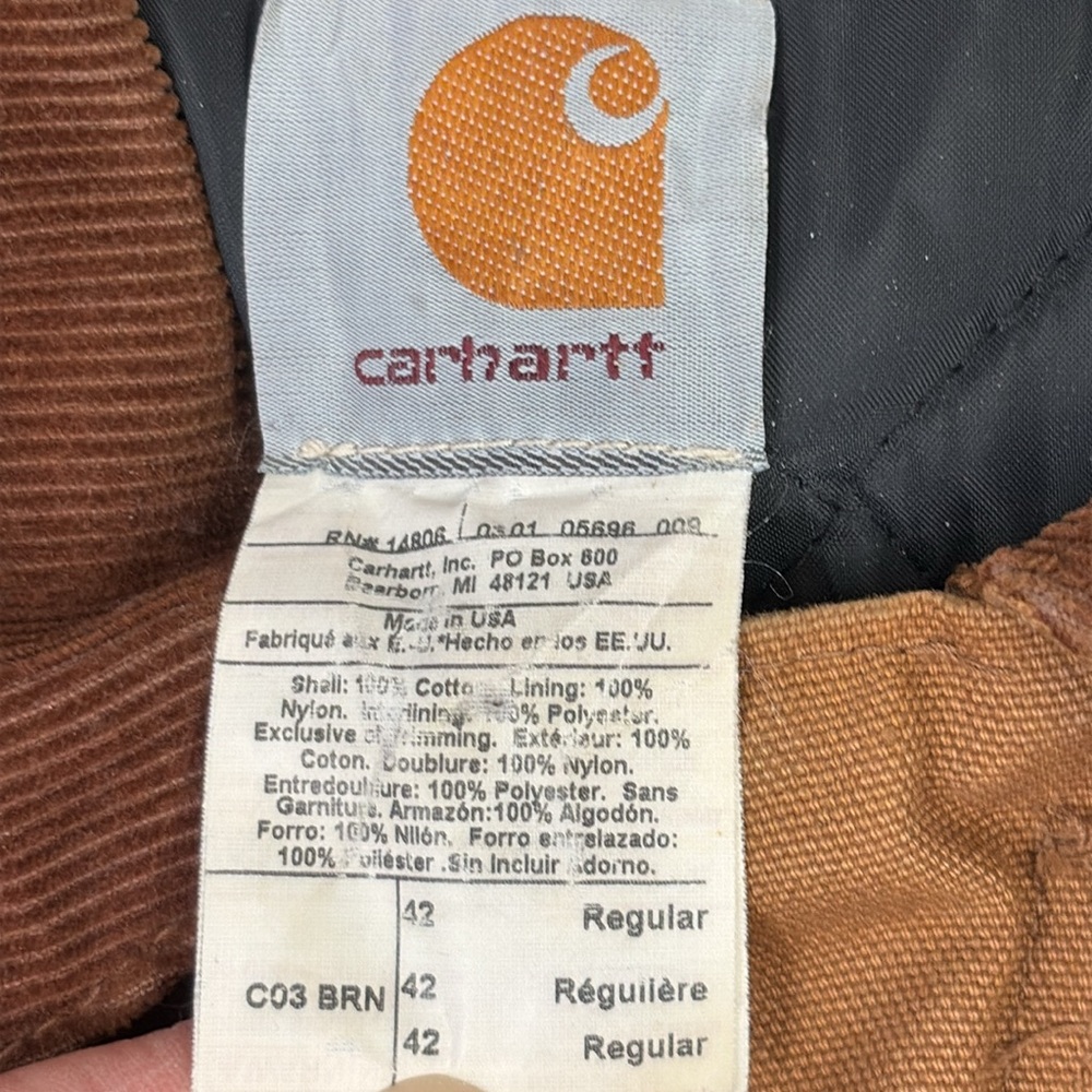 SOLD IN STORE CARHARTT LOOSE FIT FIRM DUCK INSULATED TRADITIONAL COAT - Picture 8 of 16